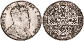 Straits Settlements 1 Dollar 1908