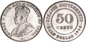 Straits Settlements 50 Cents 1920