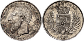 Belgian Congo 50 Centimes 1896