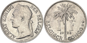 Belgian Congo 1 Franc 1928