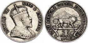 East Africa 25 Cents 1906