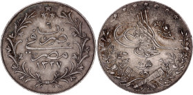 Egypt 10 Qirsh 1913 H AH 1327//6