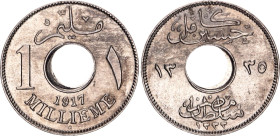 Egypt 1 Millieme 1917 H AH 1335