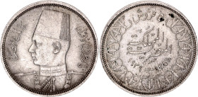 Egypt 5 Piastres 1939 AH 1358