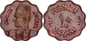 Egypt 10 Milliemes 1943 AH 1362