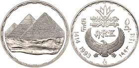 Egypt 5 Pounds 1993 AH 1414
