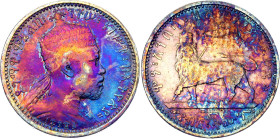 Ethiopia 1/8 Birr 1895 EE 1887 A