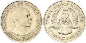 Guinea 5 Francs Guineens 1962