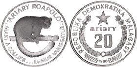 Madagascar 20 Ariary 1988