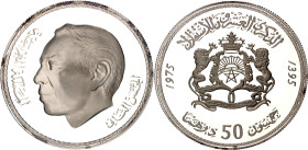 Morocco 50 Dirhams 1975 AH 1395