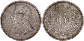 South Africa 6 Pence 1892