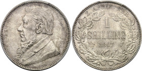 South Africa 1 Shilling 1897 PCGS MS63+