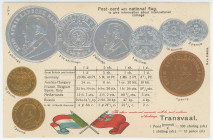 South Africa Post Card "Coins of South Africa - Transvaal" 1904 - 1912 (ND)