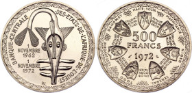 West African States 500 Francs CFA 1972