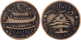 Lebanon 2 Piastres 1925