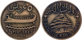 Lebanon 5 Piastres 1925