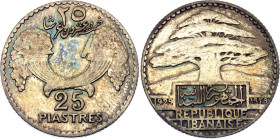 Lebanon 25 Piastres 1929