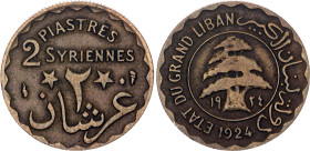 Syria 2 Piastres 1924