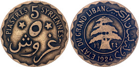 Syria 5 Piastres 1924