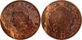 Argentina 2 Centavos 1887