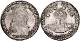 Bolivia 4 Soles 1830 PTS JL