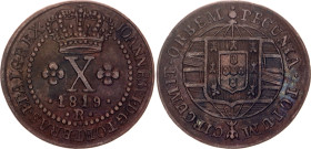 Brazil 10 Reis 1819 R
