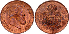 Brazil 20 Reis 1869