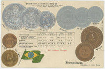 Brazil Post Card "Coins of Brazil" 1904 - 1937 (ND)