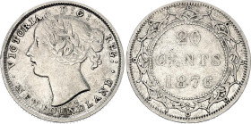Canada Newfoundland 20 Cents 1876 H