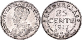 Canada Newfoundland 25 Cents 1917 C