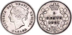Canada 5 Cents 1881 H