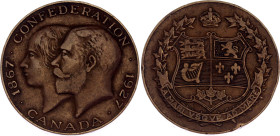 Canada Bronze Medal "Anniversary of the Canadian Confederation" 1927
