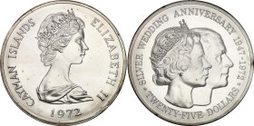Cayman Islands 25 Dollars 1972