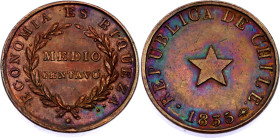 Chile 1/2 Centavo 1835