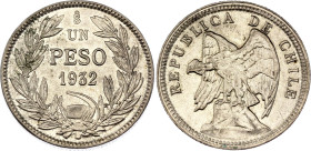 Chile 1 Peso 1932 So