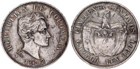 Colombia 50 Centavos 1932 M