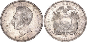 Ecuador 2 Sucres 1944 Mo