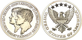 United States Silver Medal "John F. Kennedy and Robert Kennedy" 20th Century
