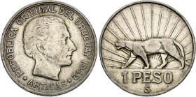 Uruguay 1 Peso 1942 So