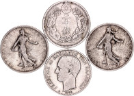 World Lot of 4 Silver Coins 1868 - 1906