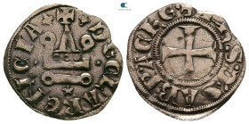 Principality of Achaea. Philippe de Savoy AD 1301-1307. Denier Tournois BI