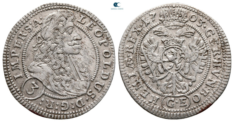 Austria. Leopold I of Habsburg AD 1657-1705.
3 Kreuzer AR

22 mm, 1,58 g

...