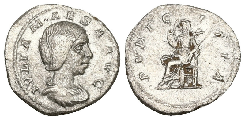 Denarius AR
Julia Maesa, AD 218-225, Rome, IVLIA MAESA AVG, Bust of Julia Maesa...