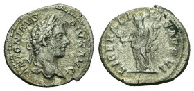 Denarius AR
Caracalla (198-217), Rome, ANTONINVS PIVS AVG, laureate head r. R / LIBERALITAS AVG VI, Liberalitas standing l., holding abacus and cornu...