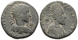 Bronze Æ
Mesopotamia, Edessa, Gordian III with Abgar X Phraates AD 238-244
23 mm, 8,94 g