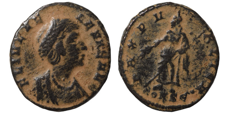 Follis Æ
Helena, 324-328/30, Constantinople, FL IVL HE-LENAE AVG, Diademed and ...