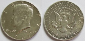 Half Dollar AR
Kennedy, 1967
30,6 mm, 11,50 g