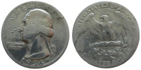 ¼ Dollar AR
Washington, 1936, Silver 900/1000
24 mm, 6,50 g