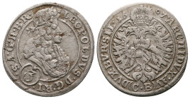 3 Kreuzer AR
Austria, Brieg, Leopold I (1657-1705)
21 mm, 1,57 g