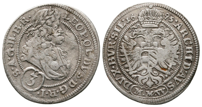 3 Kreuzer AR
Austria, Wien (Vienna), Leopold I (1657-1705)
21 mm, 1,56 g